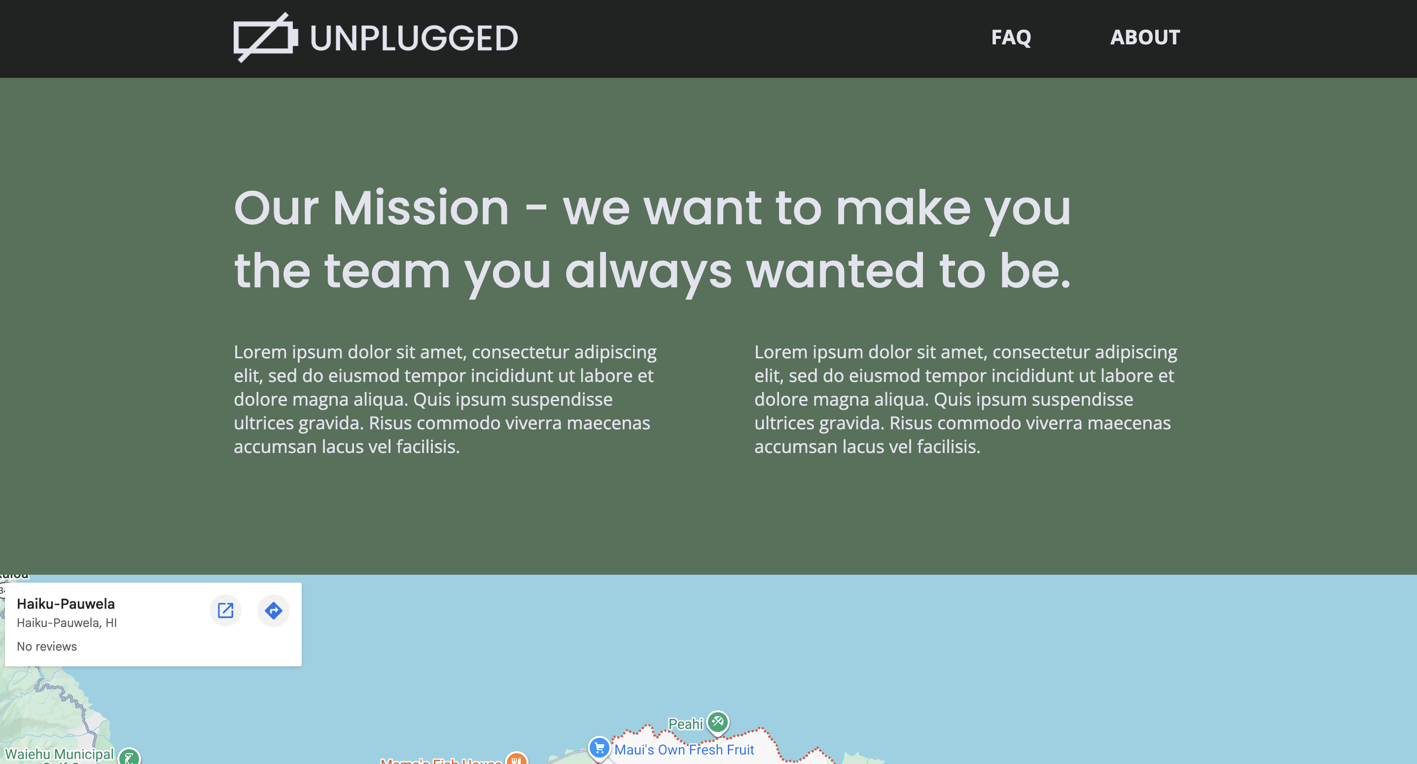 screenshot of project